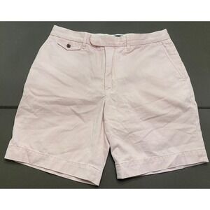 Ralph Lauren Rugby VTG Pink Shorts Skull Logo Men's‎ size 33 Khaki Preppy Y2k